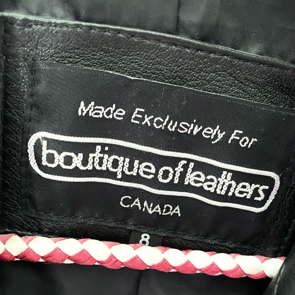 🛑SOLD🛑Boutique of Leathers Black Button Up Genuine Leather Jacket Size Medium - Picture 3 of 4